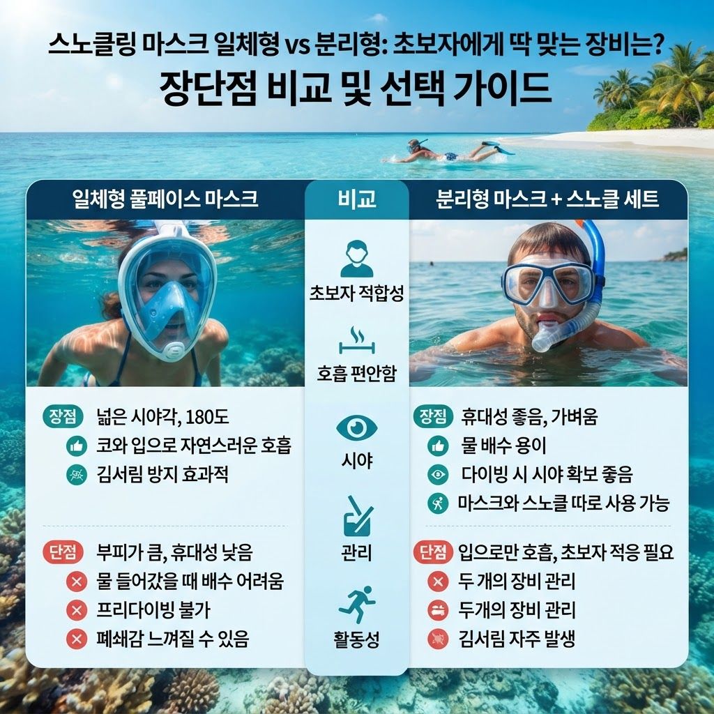 스노쿨링장비